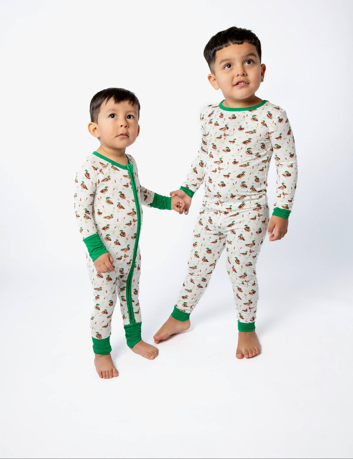 Goosies - Mallard Drake Ducks-Convertible Zip PJs