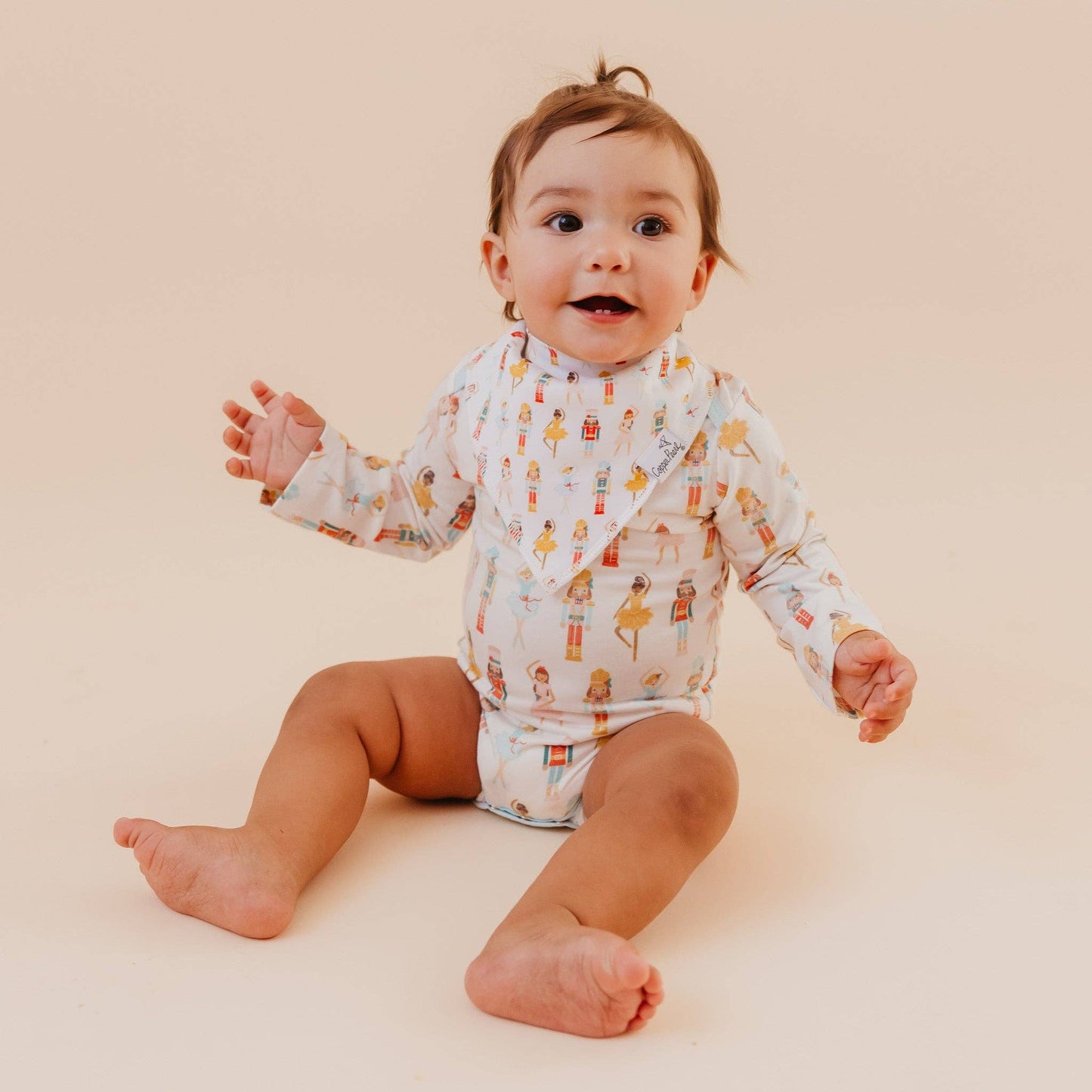 Copper Pearl - 4 Pack Baby Bandana Bibs - Juliet