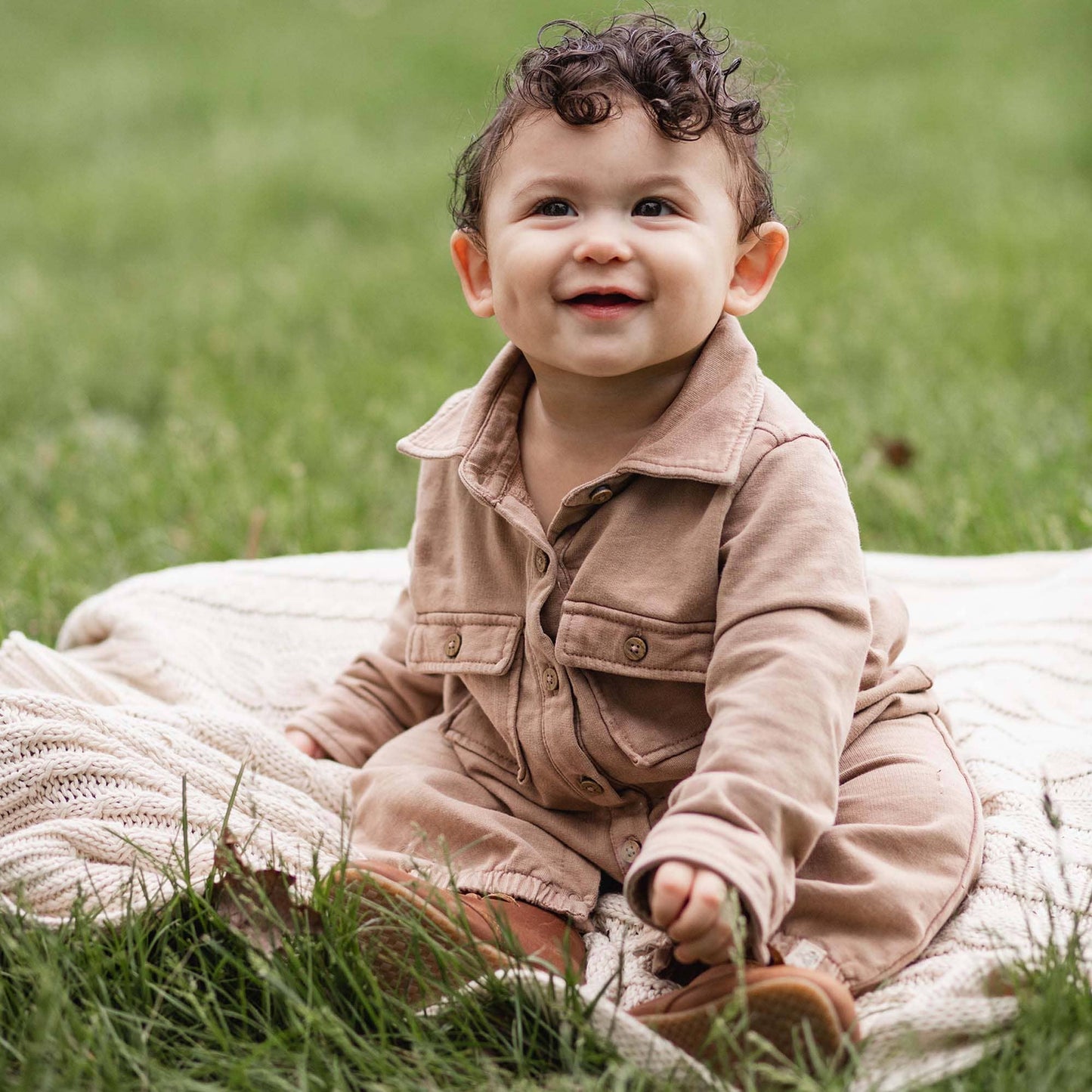 Burt's Bees Baby - Acid Wash Infant Jumpsuit