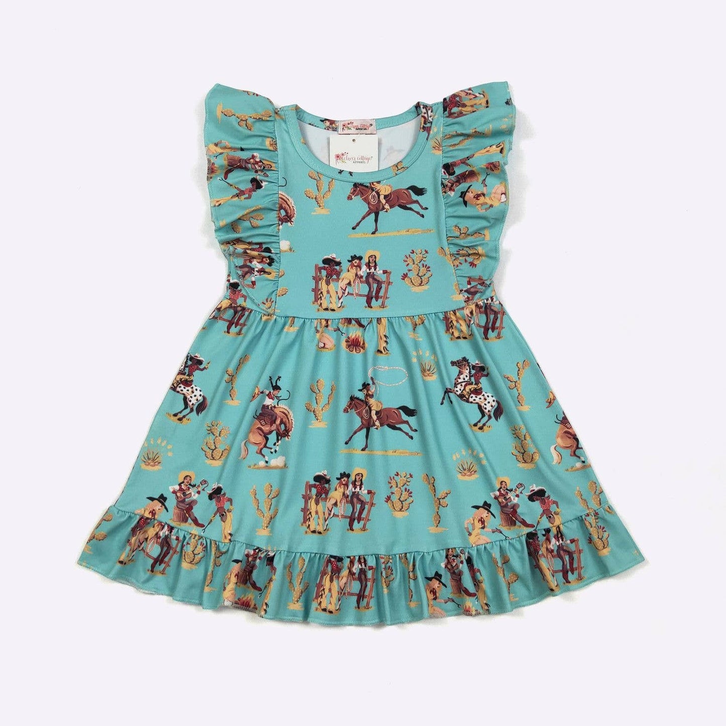 Roping & Ruffles Girls Dress