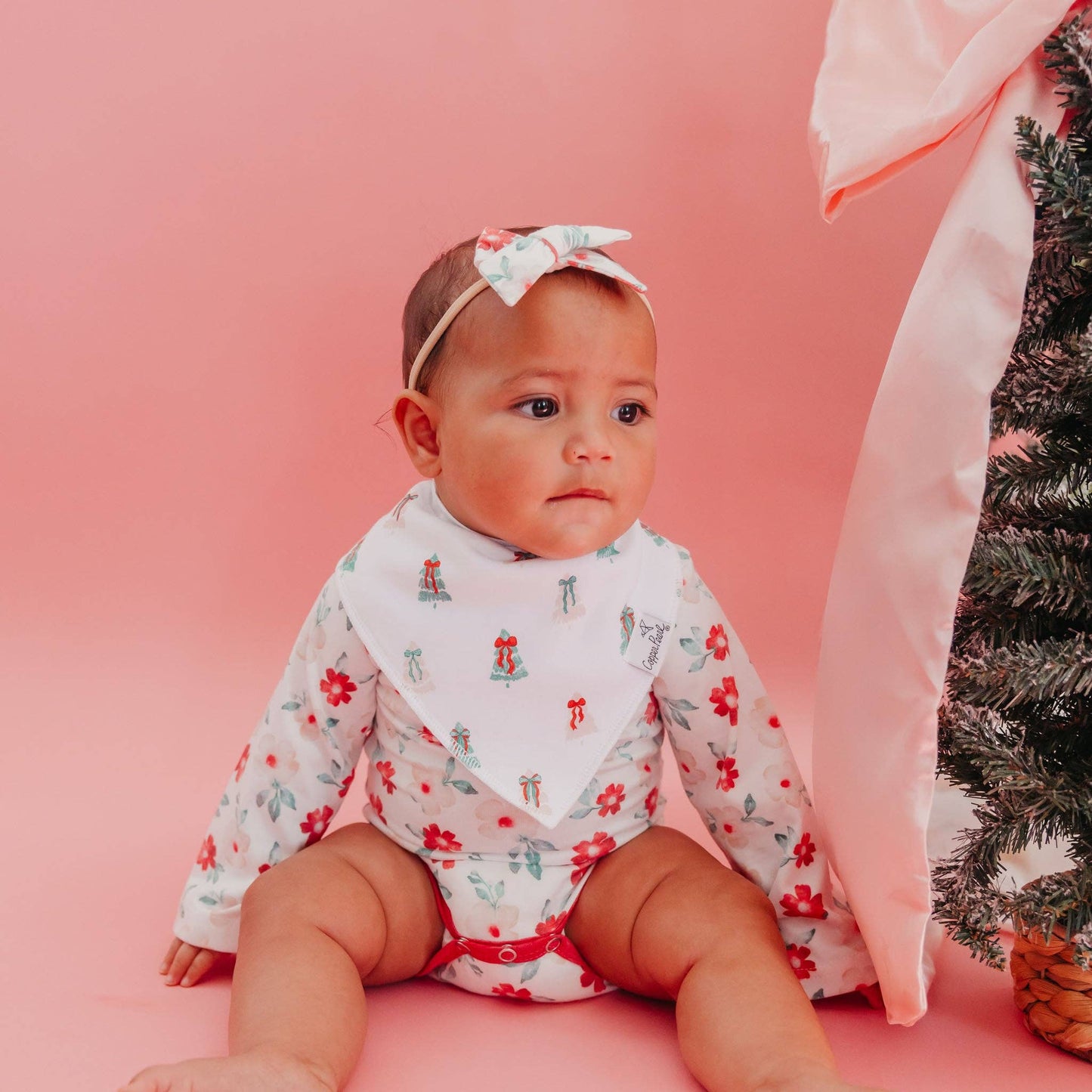 Copper Pearl - 4 Pack Baby Bandana Bibs - Juliet