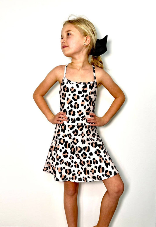 Leopard Athletic Girls Dress