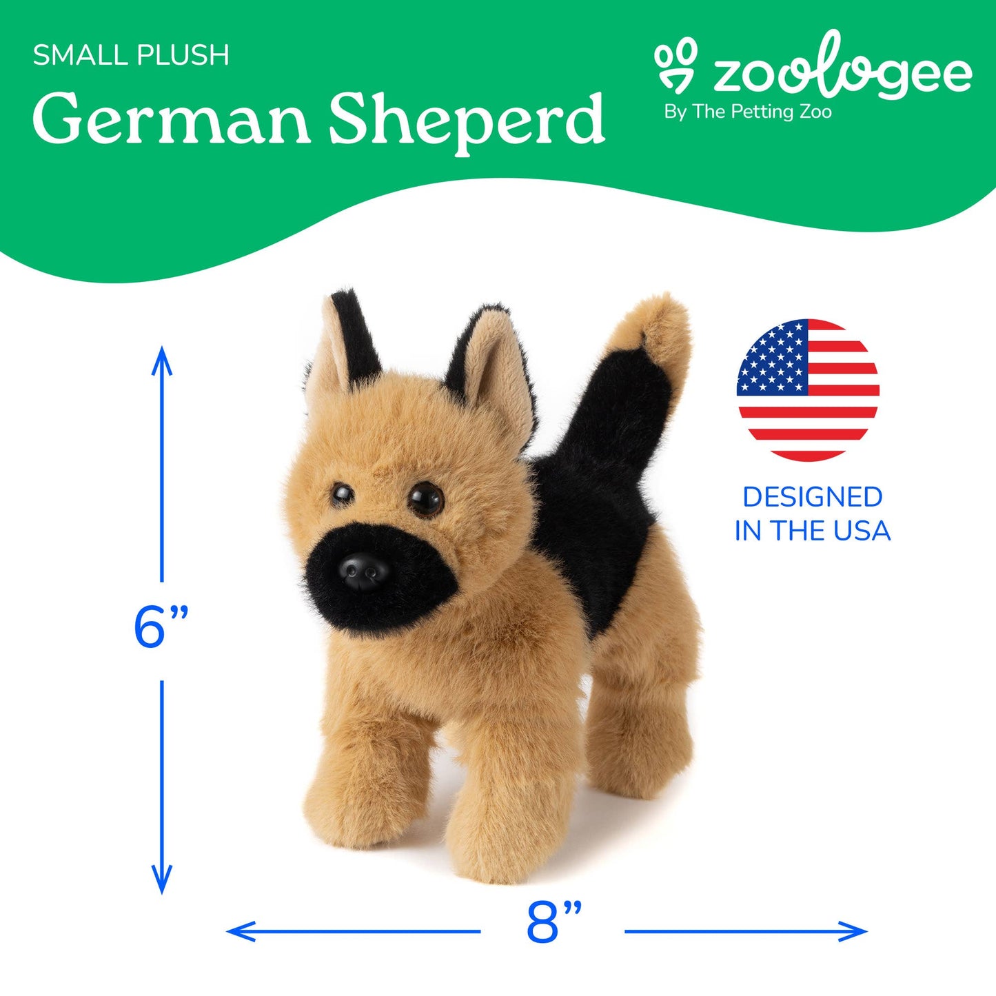 The Petting Zoo - New German Shepherd Dog Small 8" (20cm)