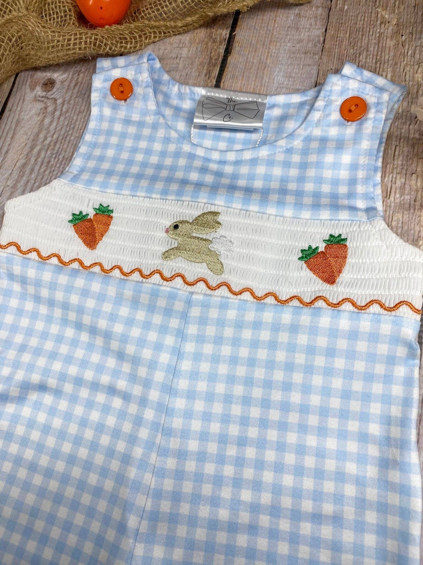 The Hair Bow Company - Boys Blue Gingham Easter Longall