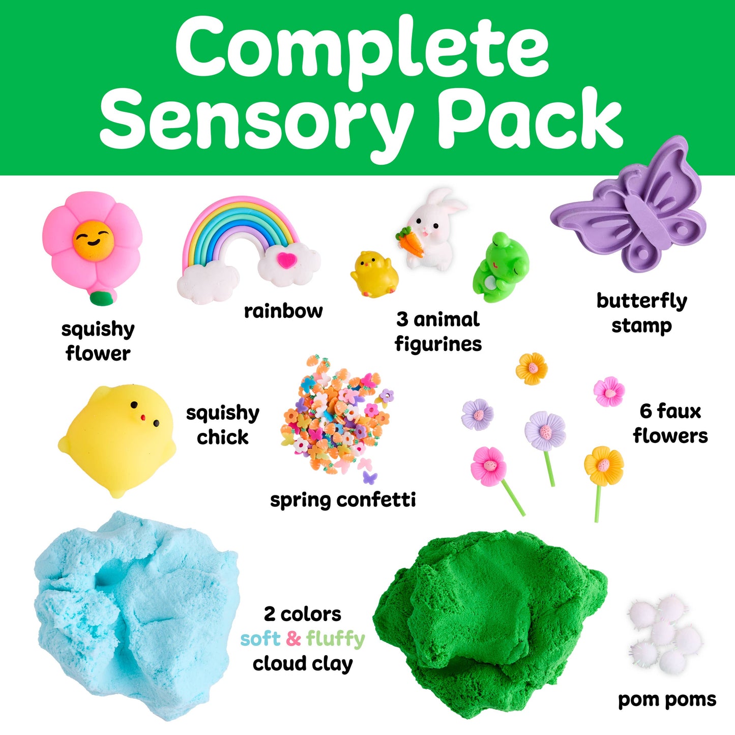 Faber-Castell / Creativity for Kids - Sensory Pack Garden Friends Play Kit for Kids