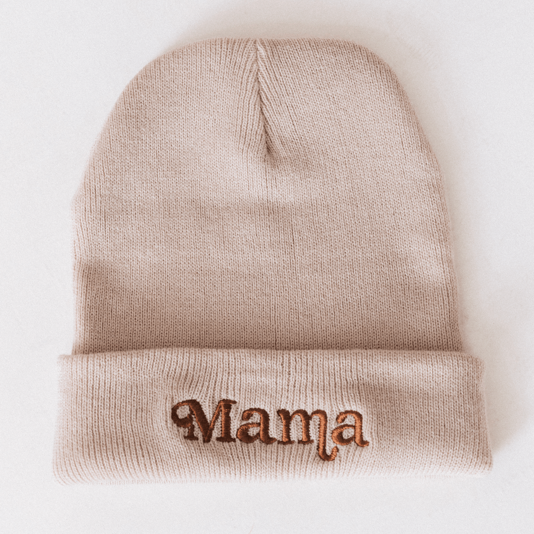 Mama- Beige Hat