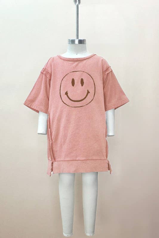 Kids Washed Knit Terry Mini Dress