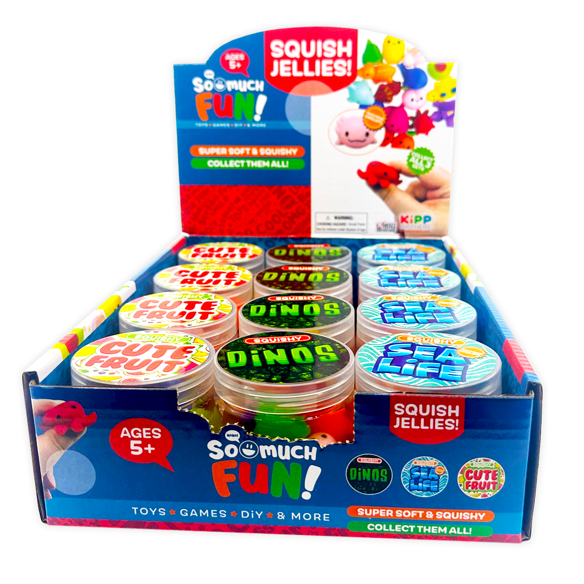 Novelty Brands - So Much Fun! Squish Jellies Toy Assortment - 12/Display