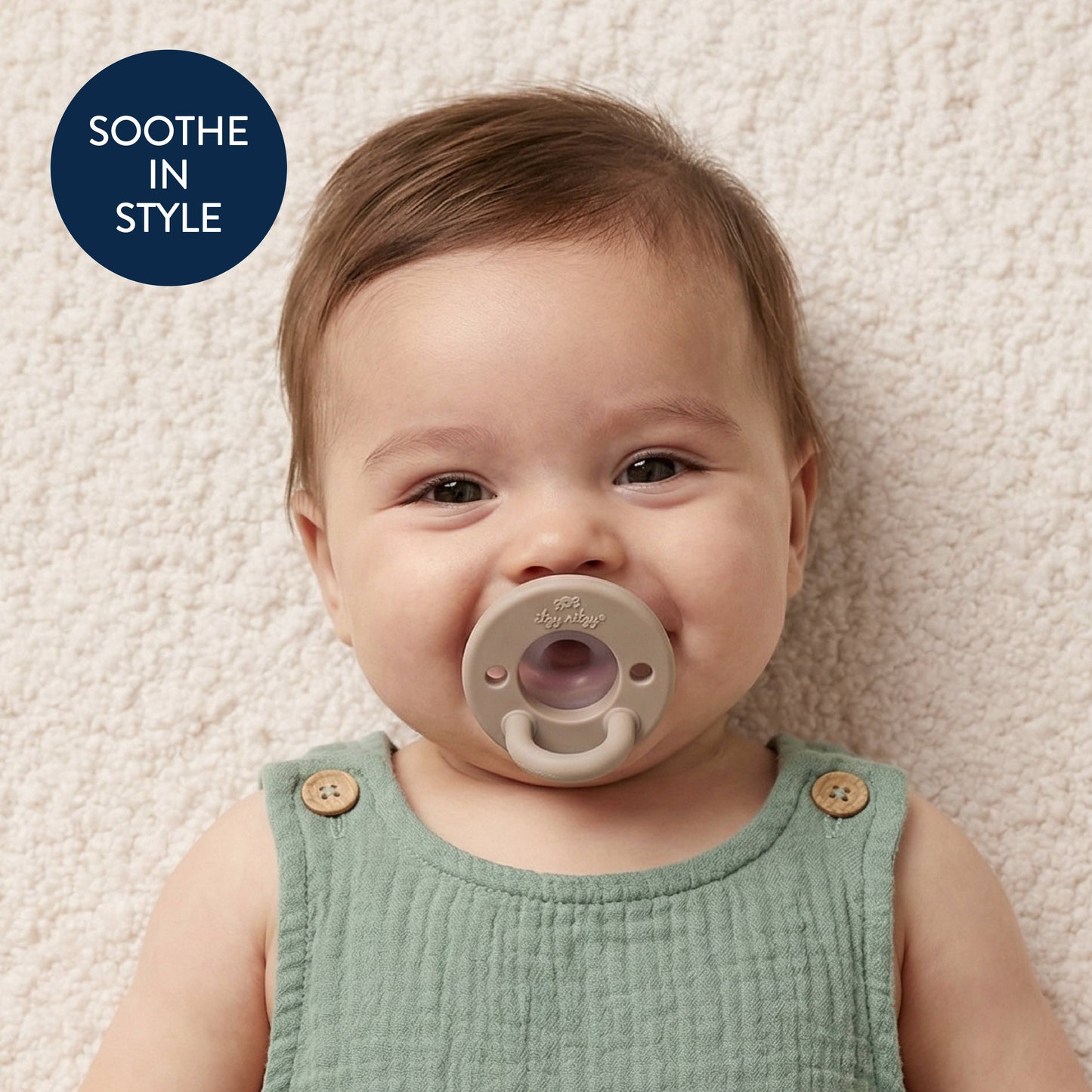 Itzy Ritzy - *NEW* Latch & Soothe™ Breastlike Pacifier - Taupe