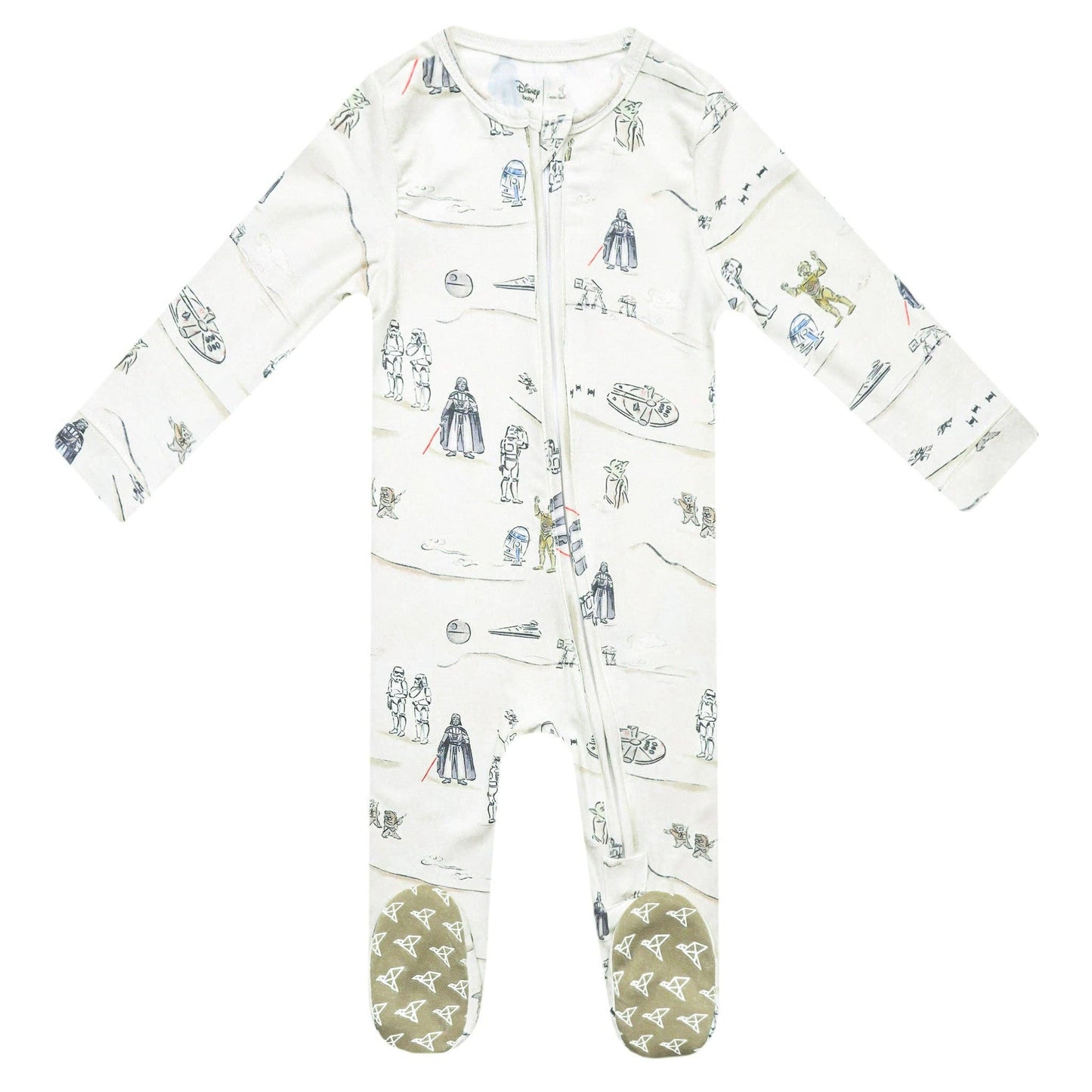 Copper Pearl - Zip-Up Footie Pajama - Tatooine