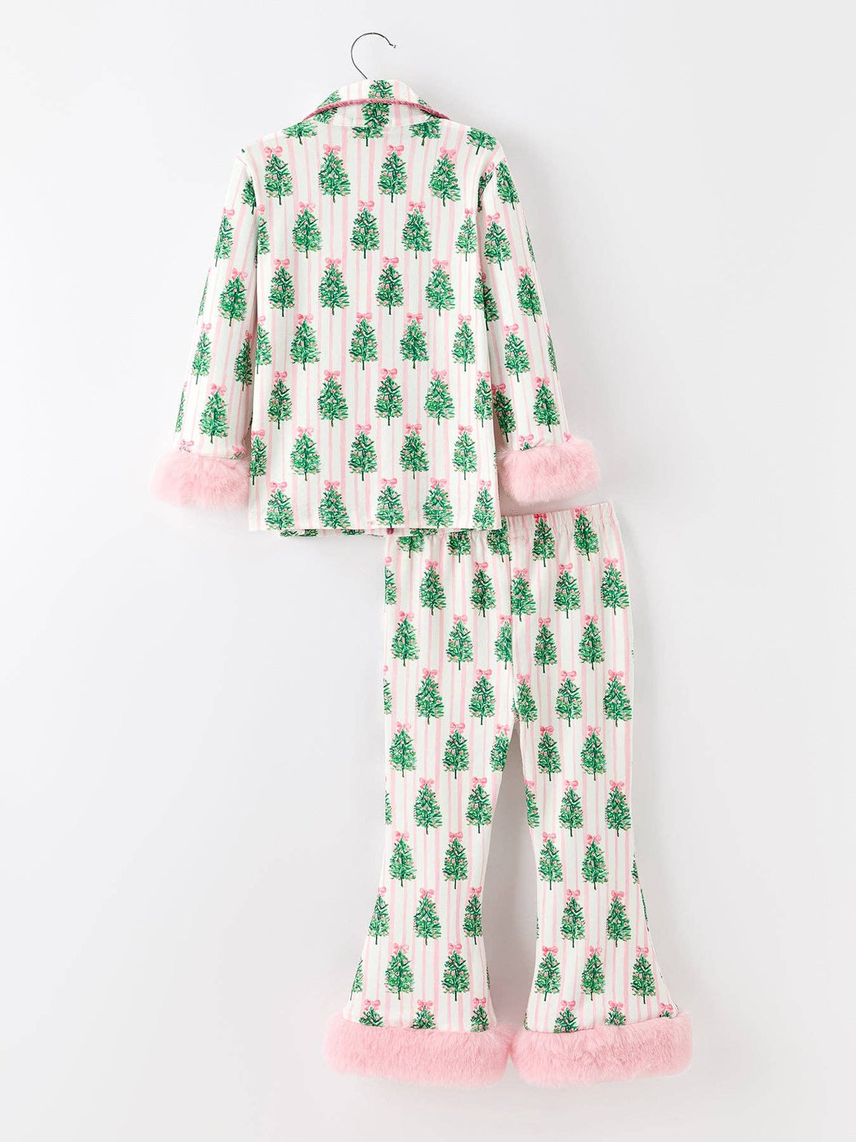 Mommy and Me Christmas Tree Print Pajama Set