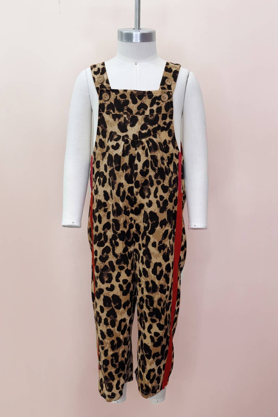 Kids Leopard Printed Overall Jumpsuit
