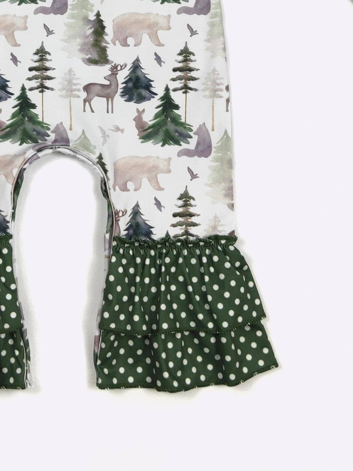 Clover Cottage - Emerald Woodland Baby Romper