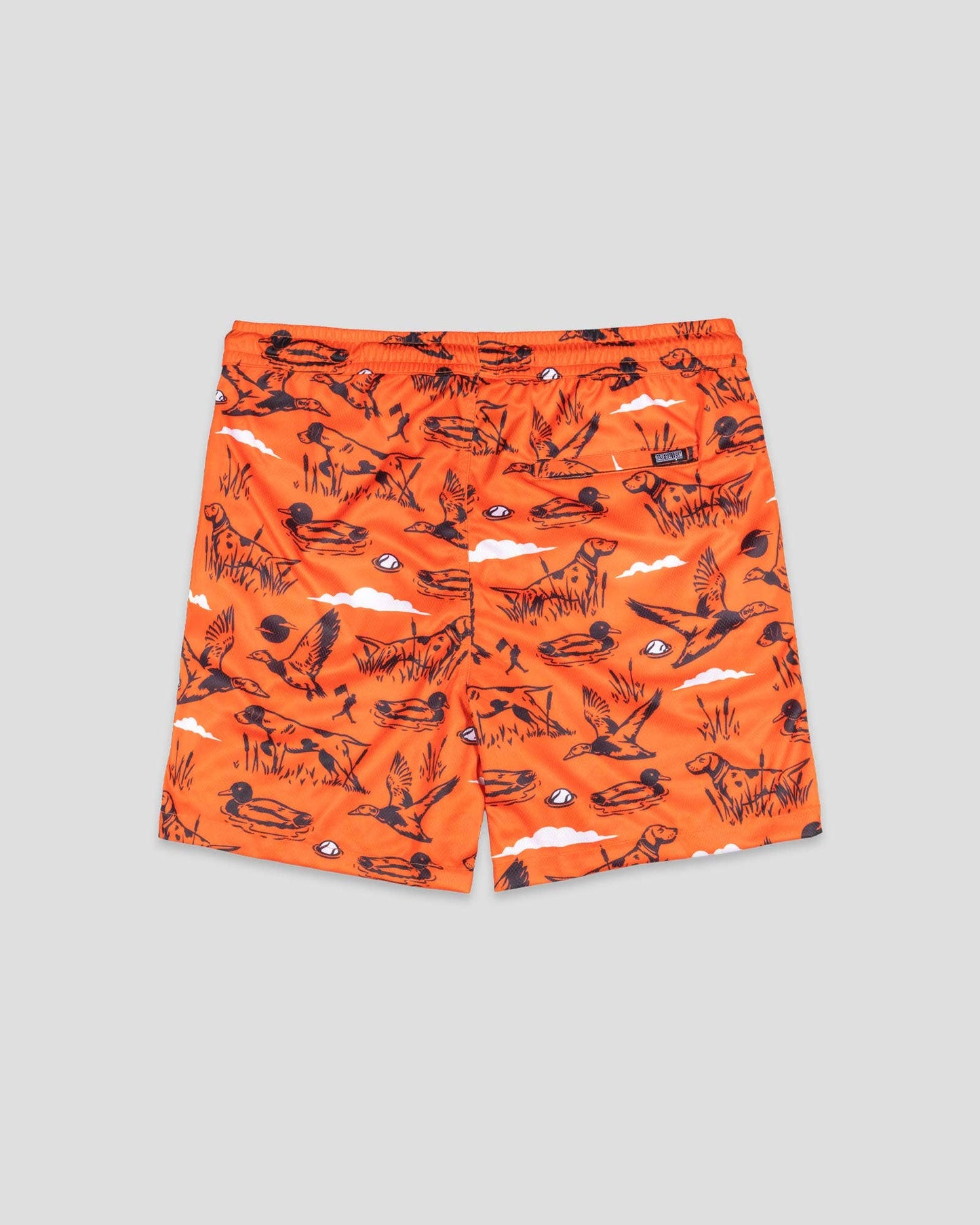 Baseballism - Hardball Hunter Diamond Air Mesh Shorts (Blaze Orange) - Youth