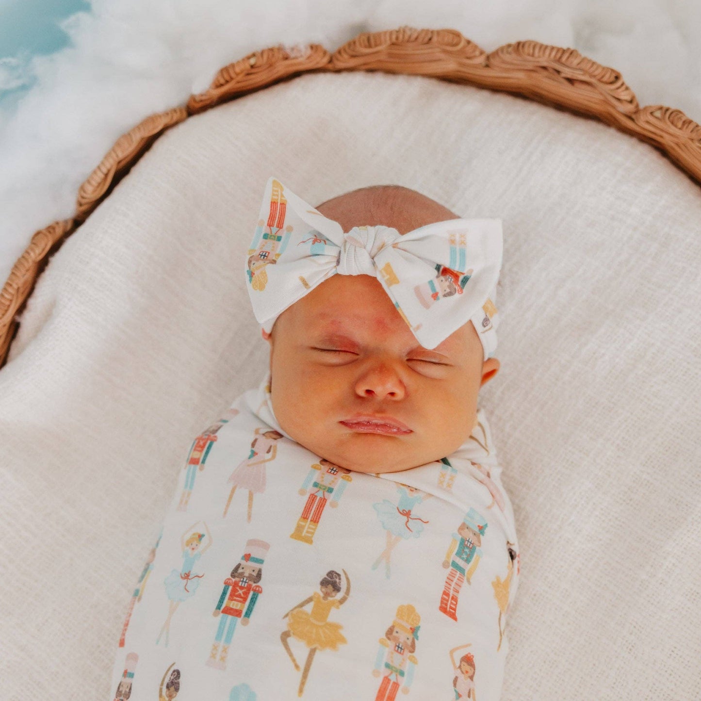 Copper Pearl - Knit Headband Bow - Juliet