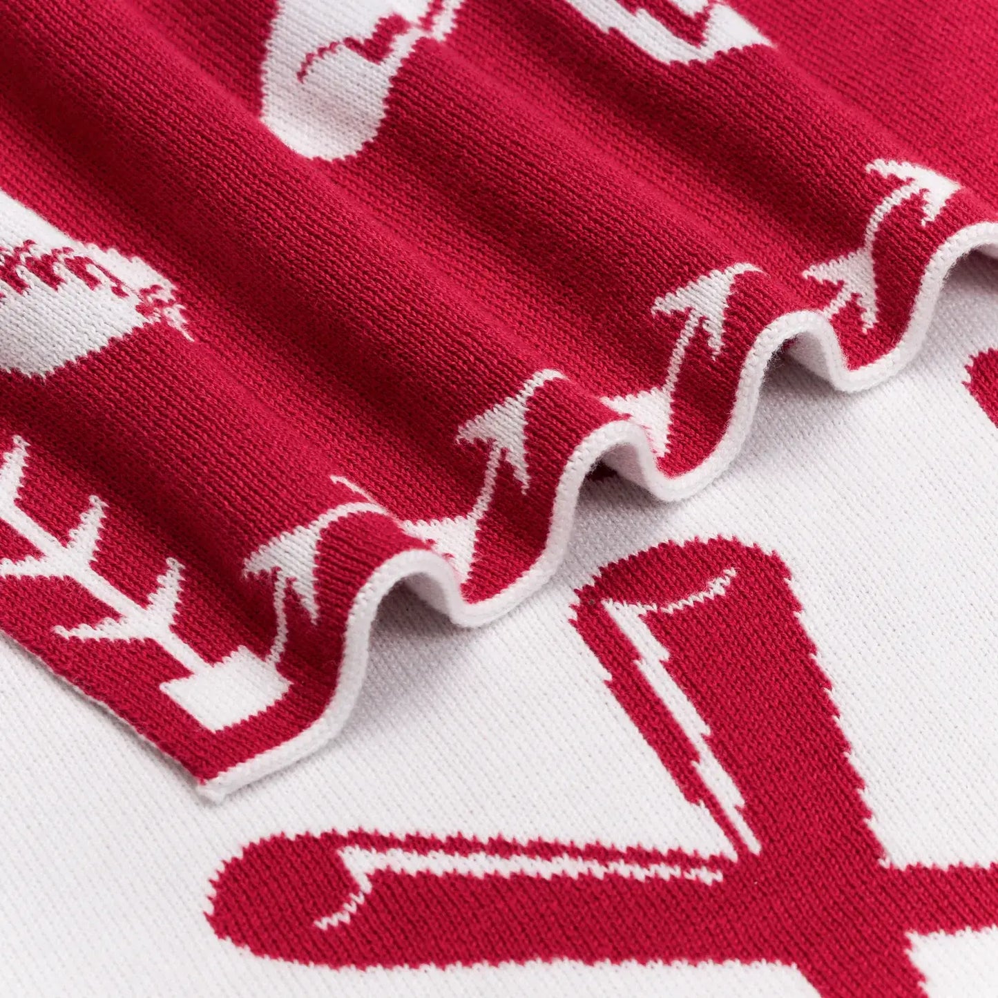 SWaddle AN - Baseball Jacquard Knit Baby Blanket