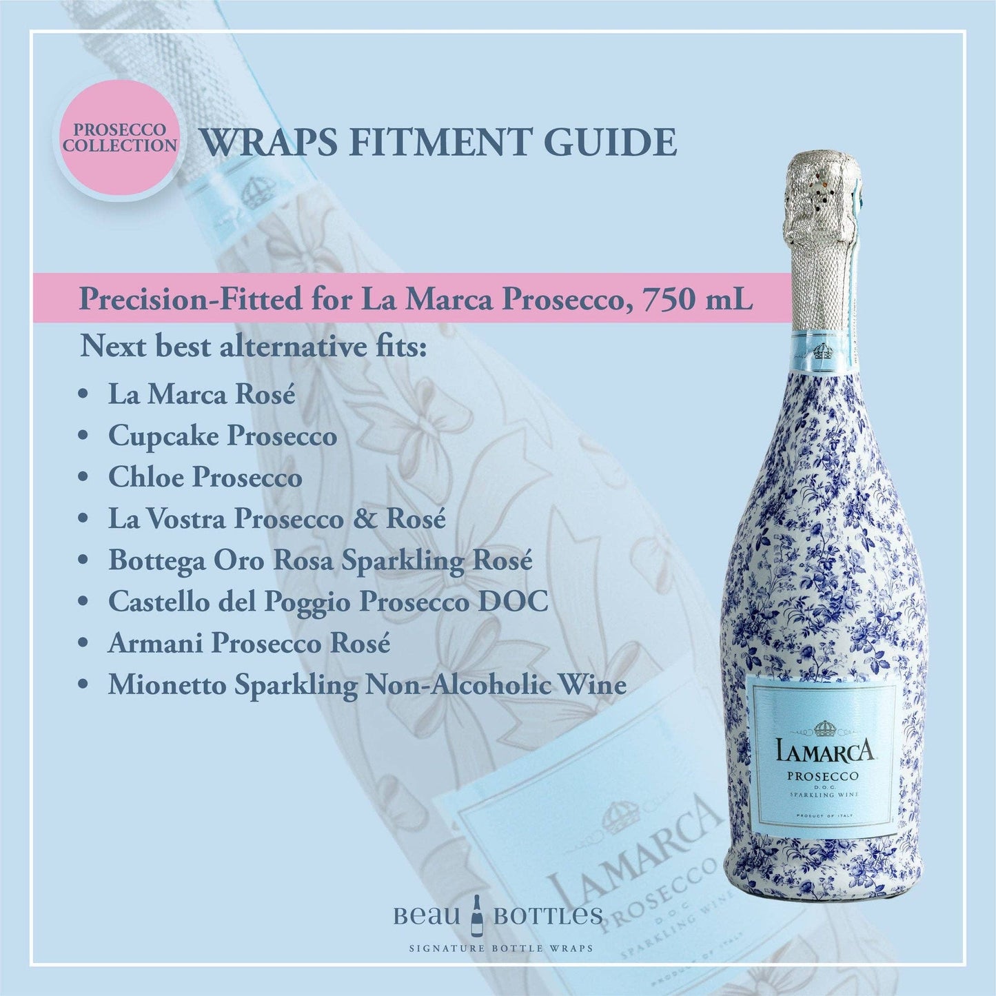 Beau Bottles - Beau Bottles Pastel Birthday Party Hats - Prosecco Collection