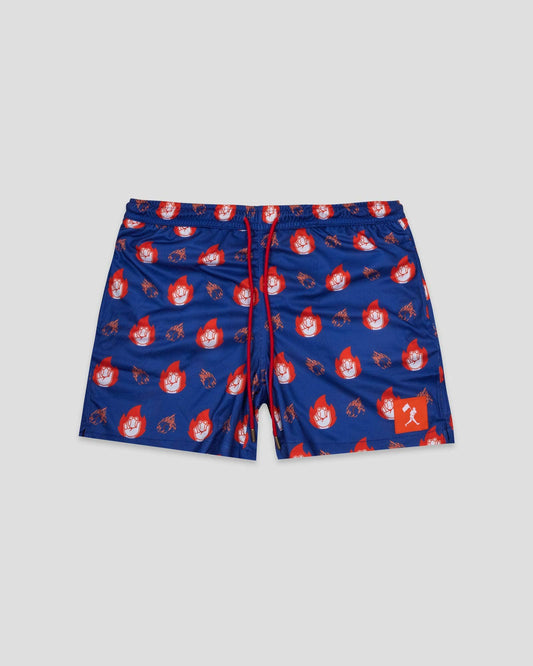 Baseballism-  Flamethrower Diamond Air Mesh Shorts - Youth