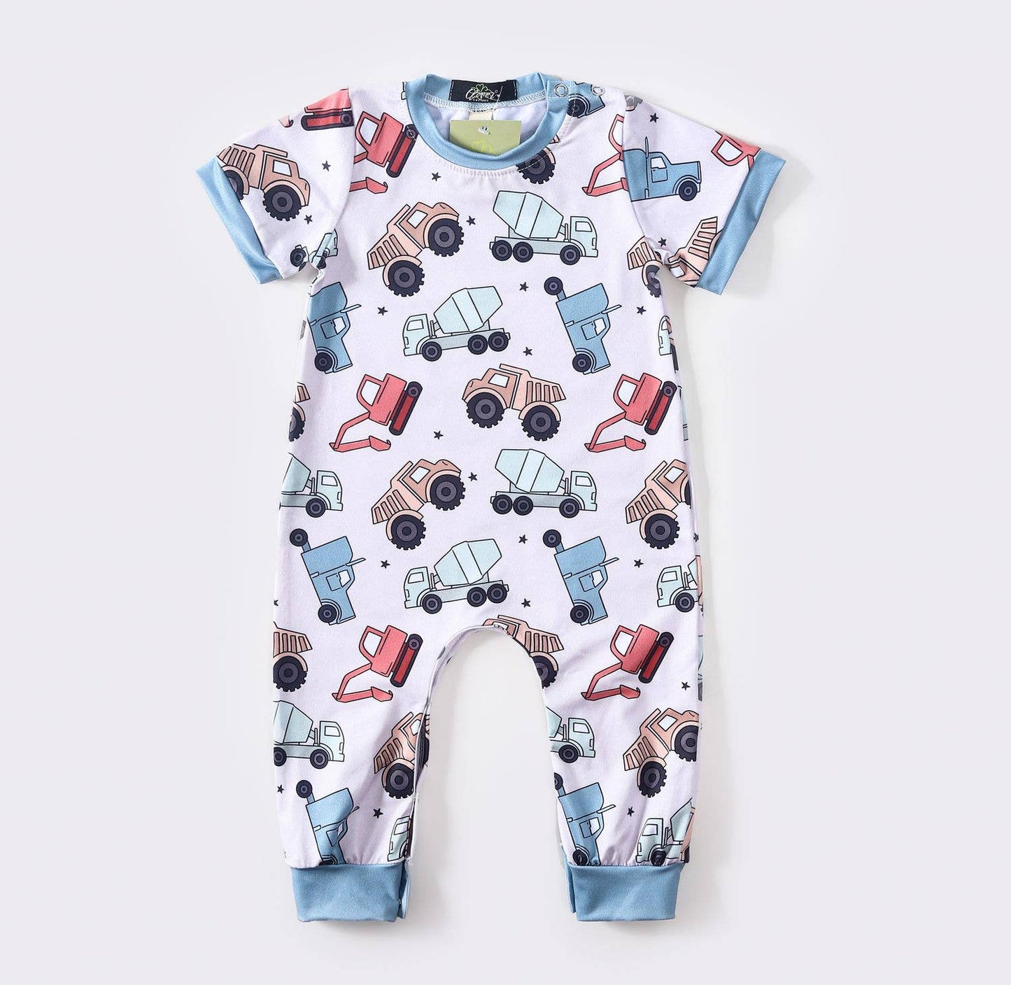 Dump Truck Boy Romper