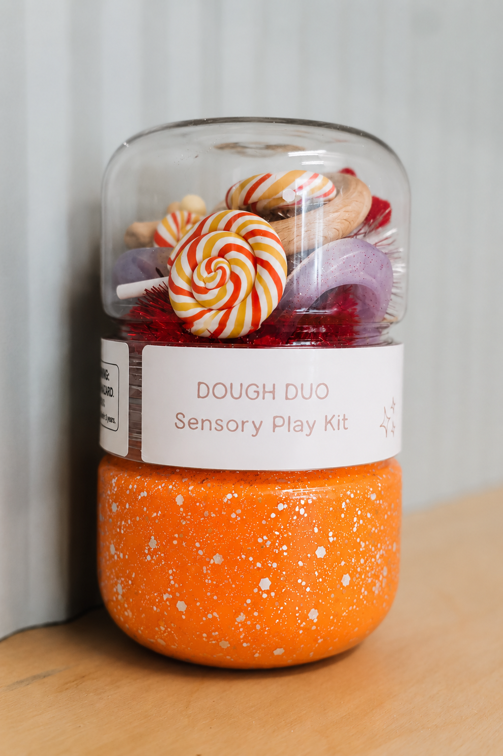 Small Town Dough Co.  Sensory Play Dough Jar