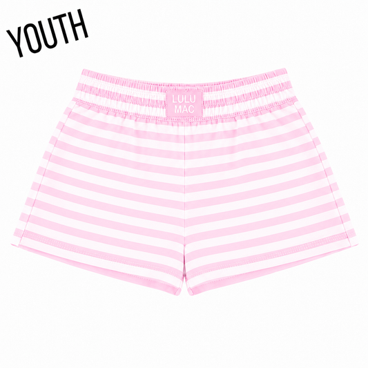 STRIPE SHORT-LIGHT PINK
