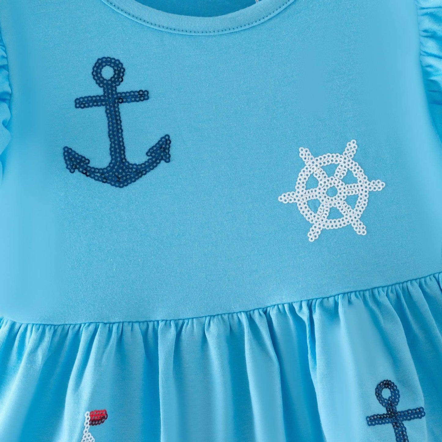 Ahoy Sequin Girls Dress