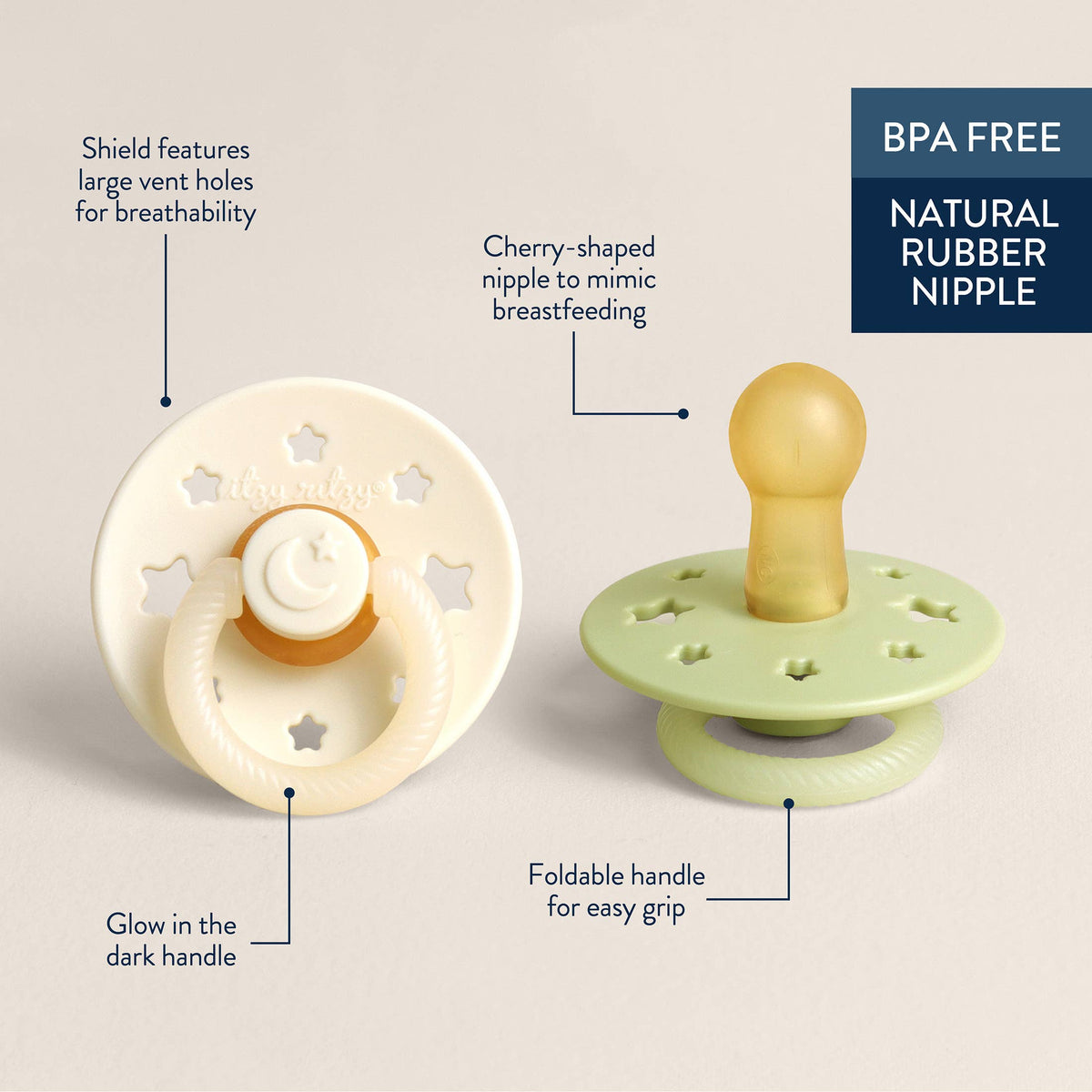 Itzy Ritzy - Itzy Soother™ Natural Rubber Paci Sets