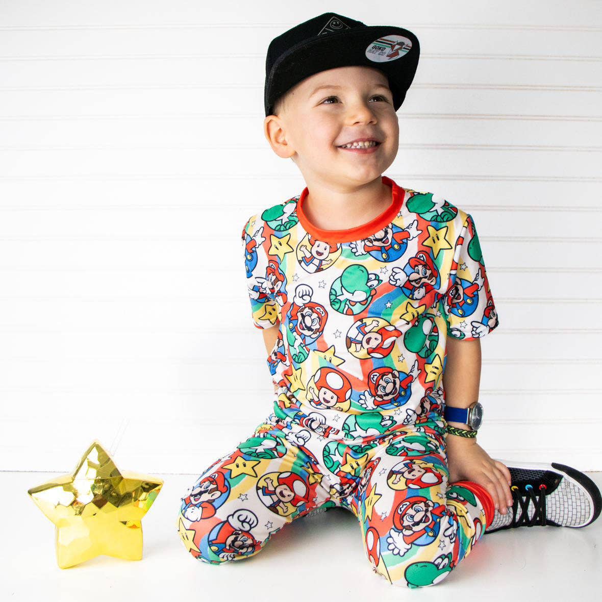 2-Piece  Pajamas Mushroom Cart