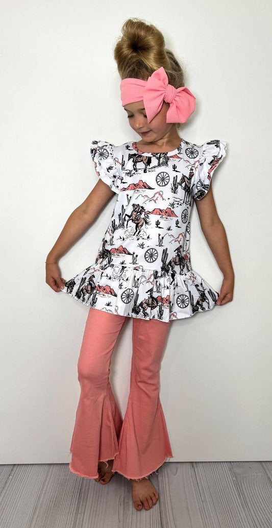 Clover Cottage - Coral Frontier Girls Set