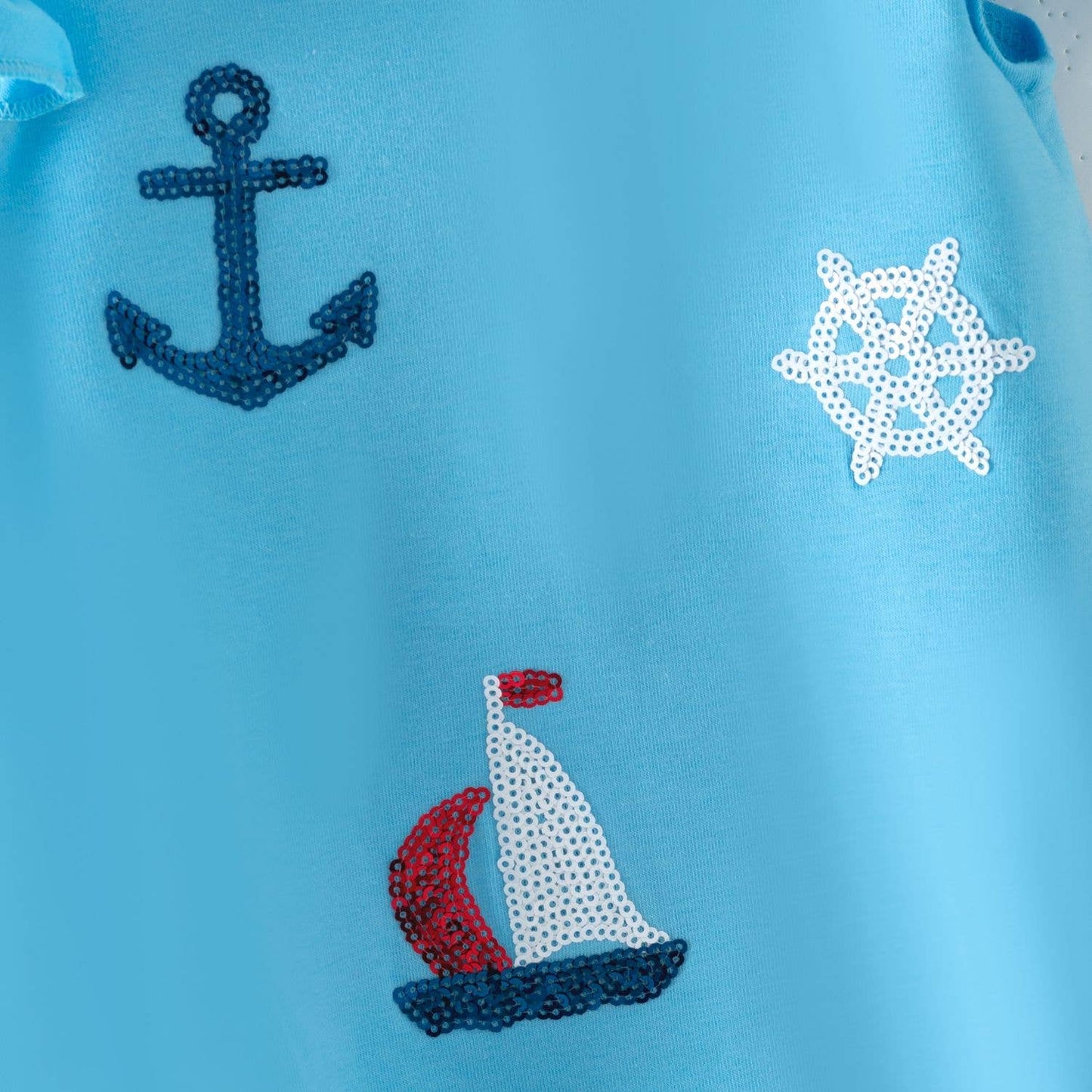 Ahoy Sequin Baby Romper