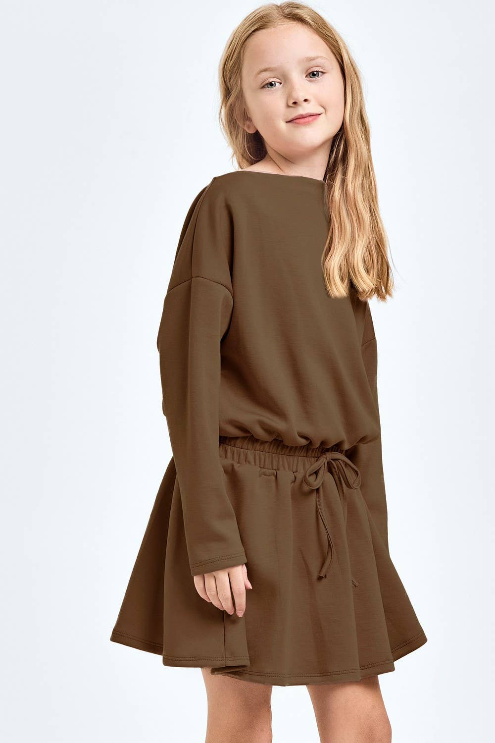 Modal Knit Boat Neck Dress