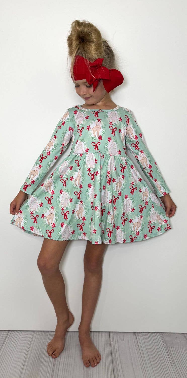 Magical Reindeer Girls Dress
