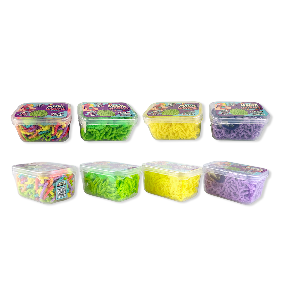 Novelty Brands - So Much Fun! Magic Worms Fidget Toy Assortment - 12/Display