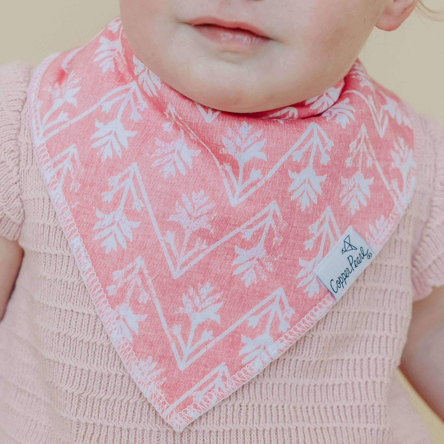 Copper Pearl - 4 Pack Baby Bandana Bibs - Claire