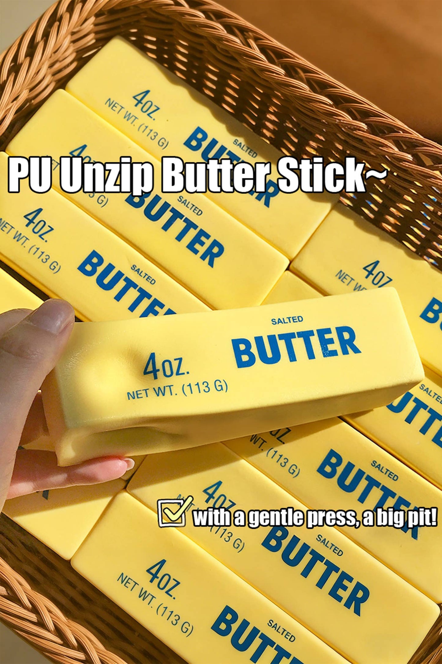 Butter Sofe Sticker Relieve Pressure Toy