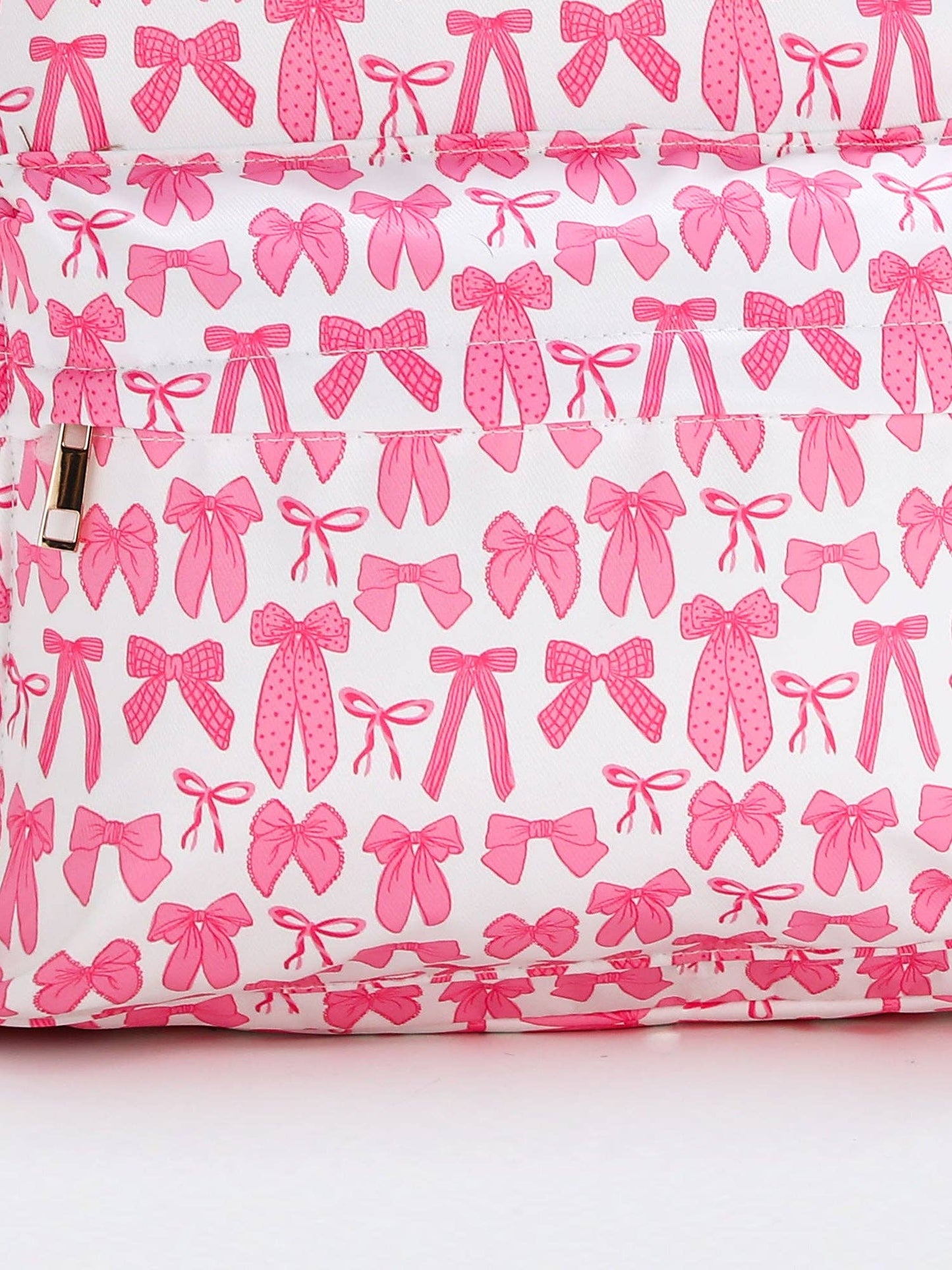 sassy kids palace - Bow Print Girls Canvas Backpack