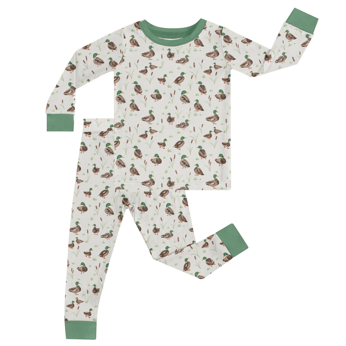 Goosies - Mallard Drake Ducks- LS/Pants Toddler Pajamas