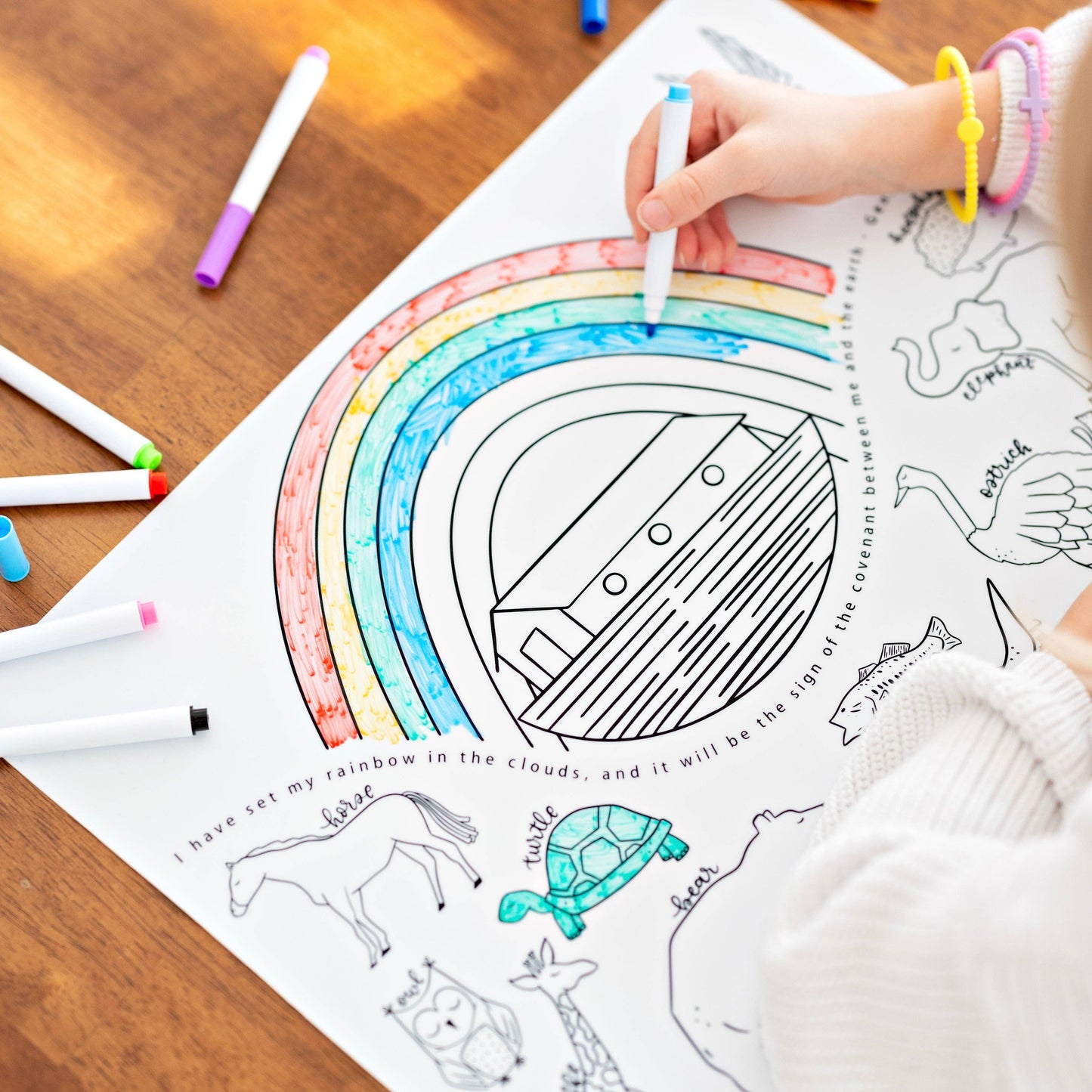 Ryan & Rose - Christian Coloring Mats