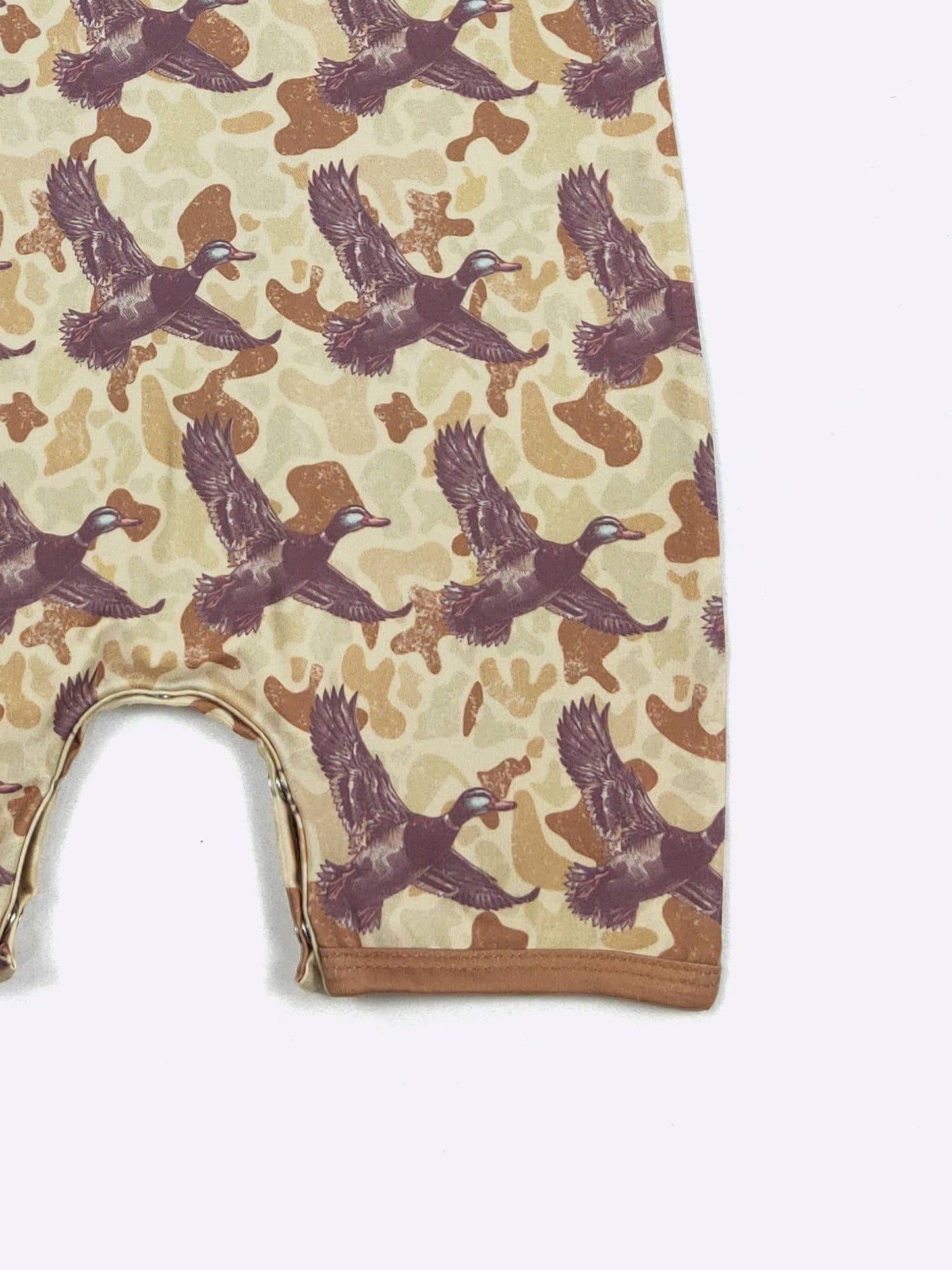 Muted Camo Duck Boy Romper