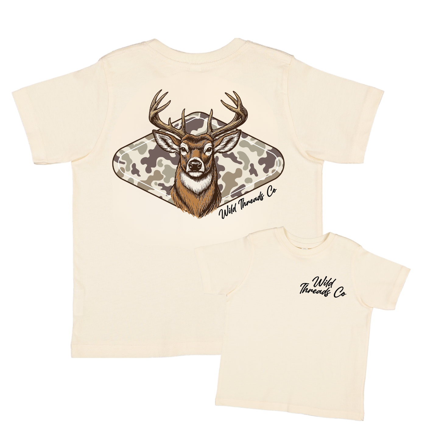 Wild Threads Co - Camo Deer Tee