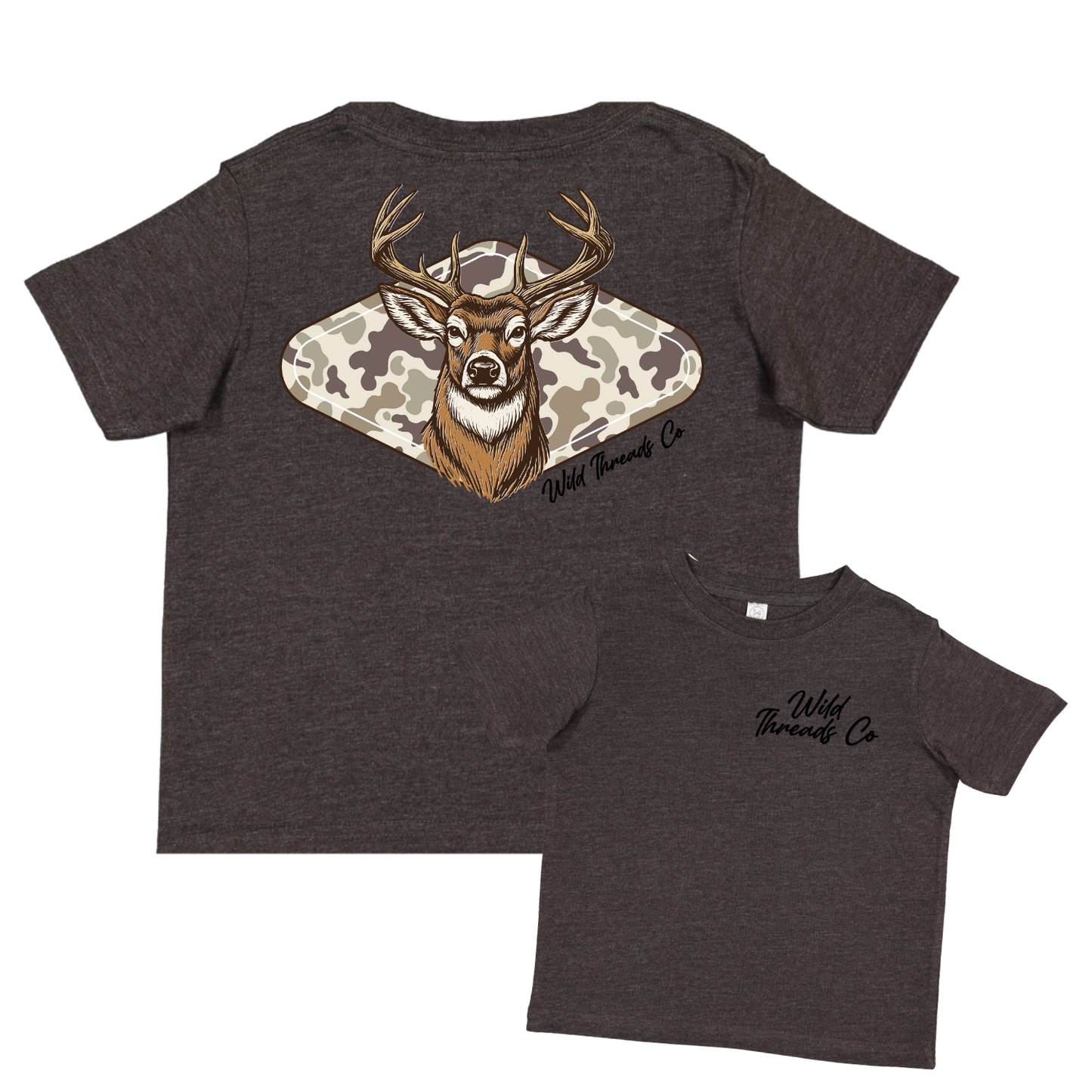 Wild Threads Co - Camo Deer Tee