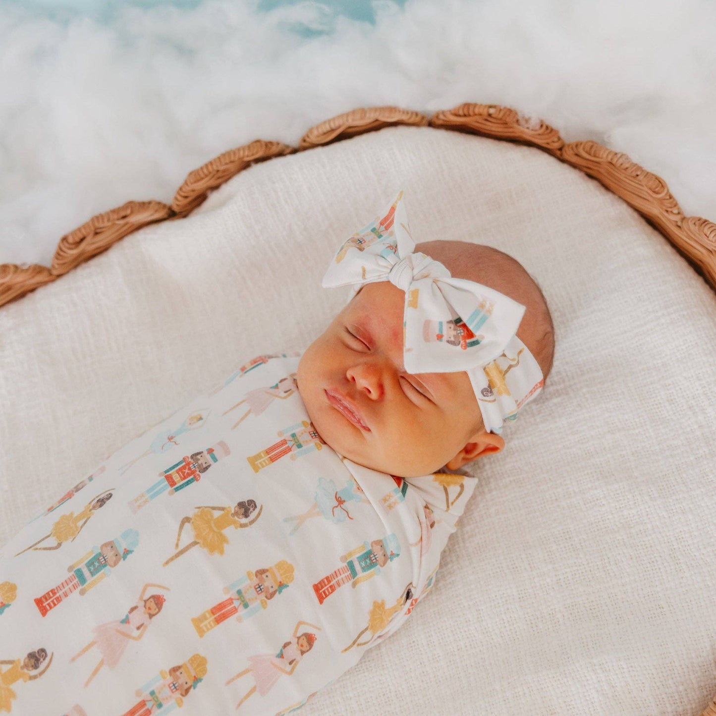 Copper Pearl - Knit Headband Bow - Juliet