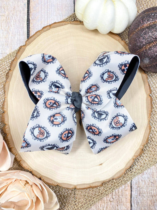 The Hair Bow Company - Haunted Mystery Hair Bow | Halloween Hair Bow | Clip or Headband