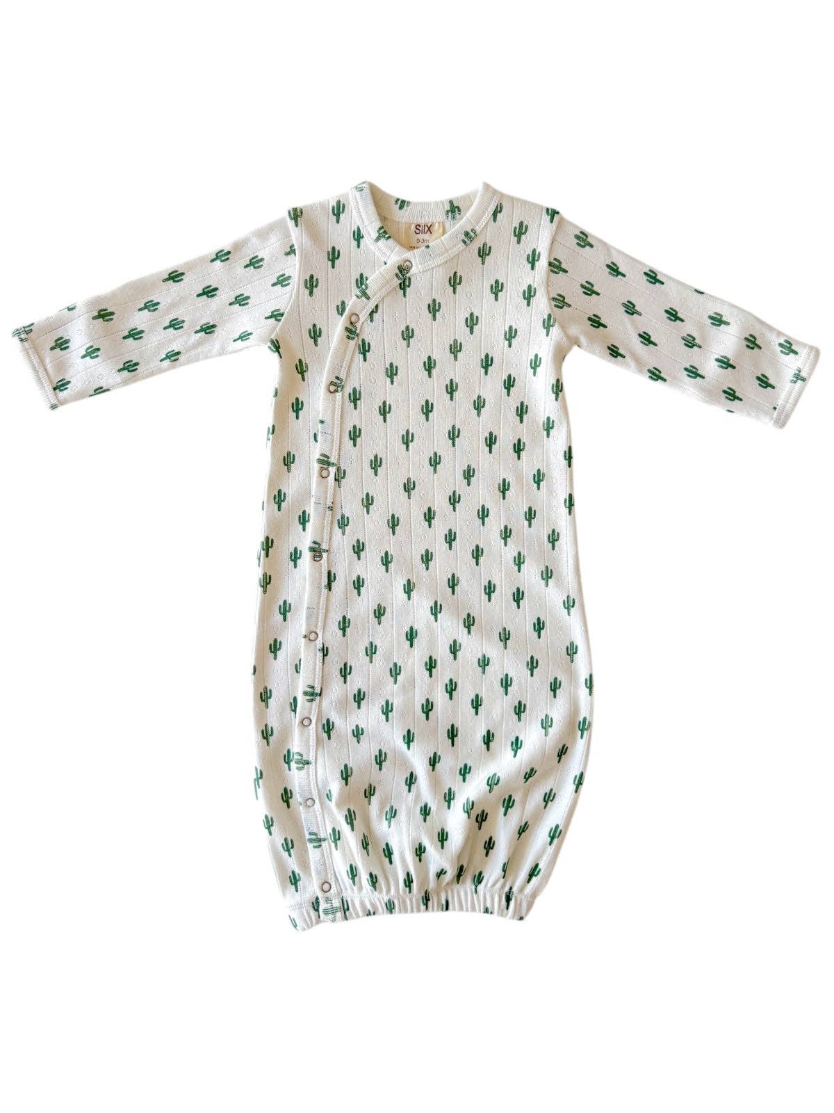 SIIX Collection - Cactus / Organic Pointelle Gown