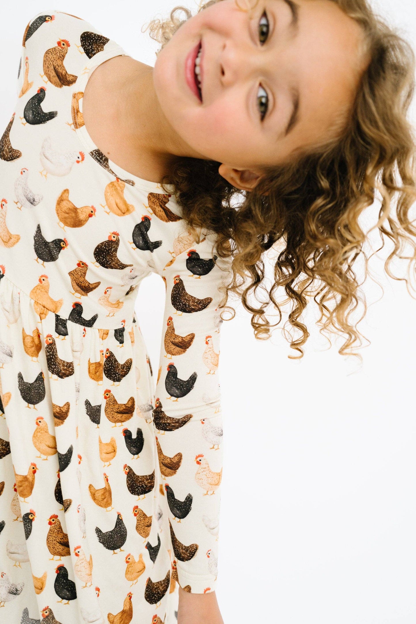 Little One Shop - Backyard Chickens Bamboo Dress