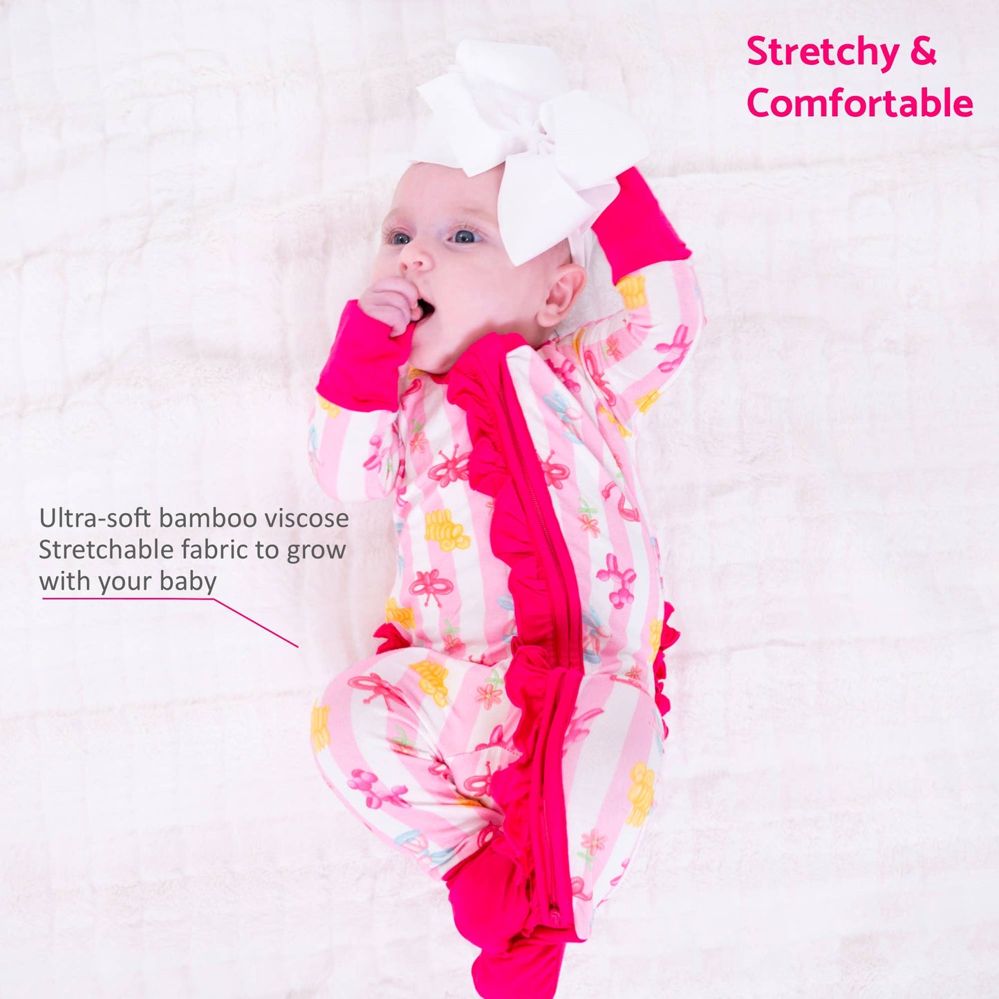 Twist and Shout Baby Girl Bamboo Pajamas
