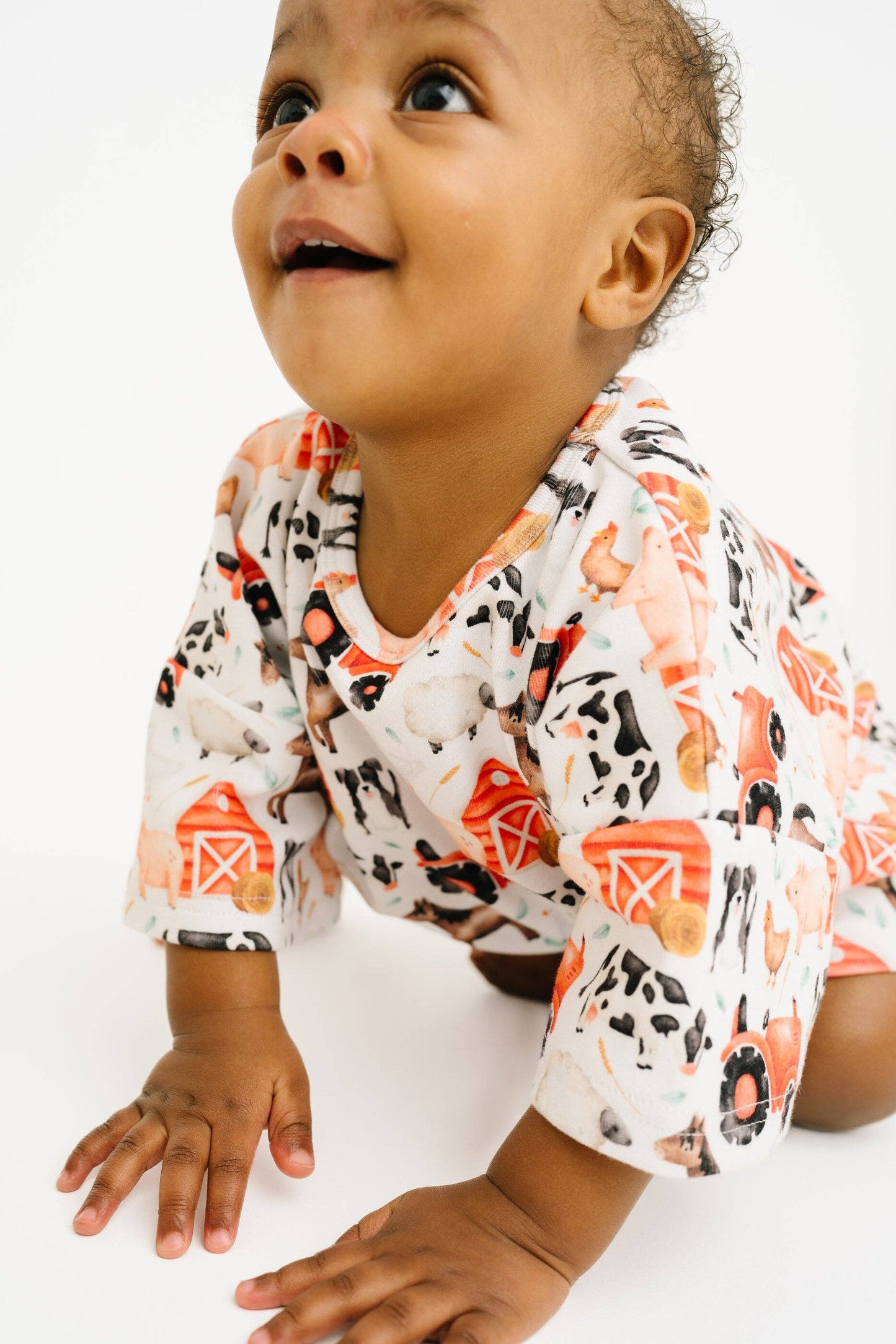 Little One Shop - Little Red Barnyard Slouchy Set