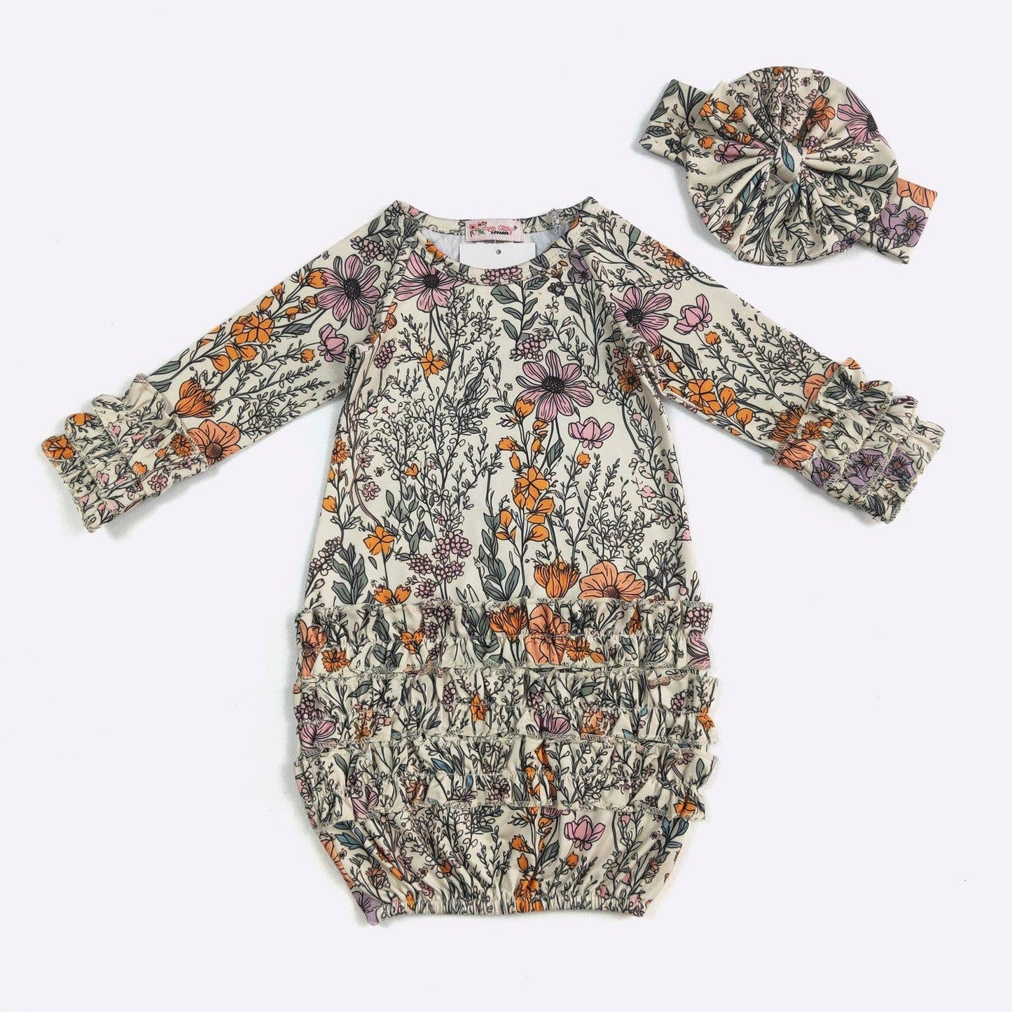 Clover Cottage - Fall Wildflower Baby Gown