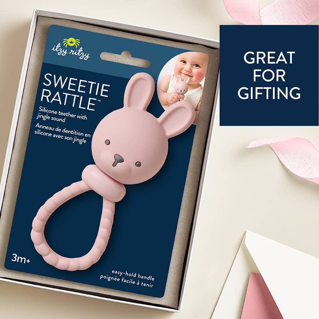 Itzy Ritzy - *NEW* Pink Bunny Sweetie Rattle™