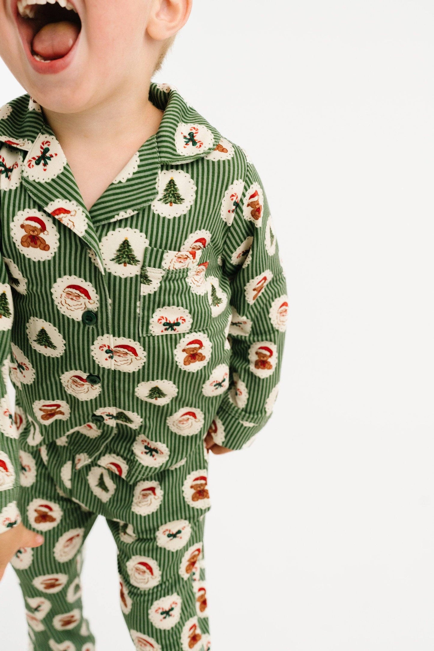 Little One Shop - Holiday Heirloom Bamboo Button Up Set